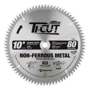 Sierra Circular 10" x 80 Dientes TUNGSTENO ALUMINIO 10181 TICUT