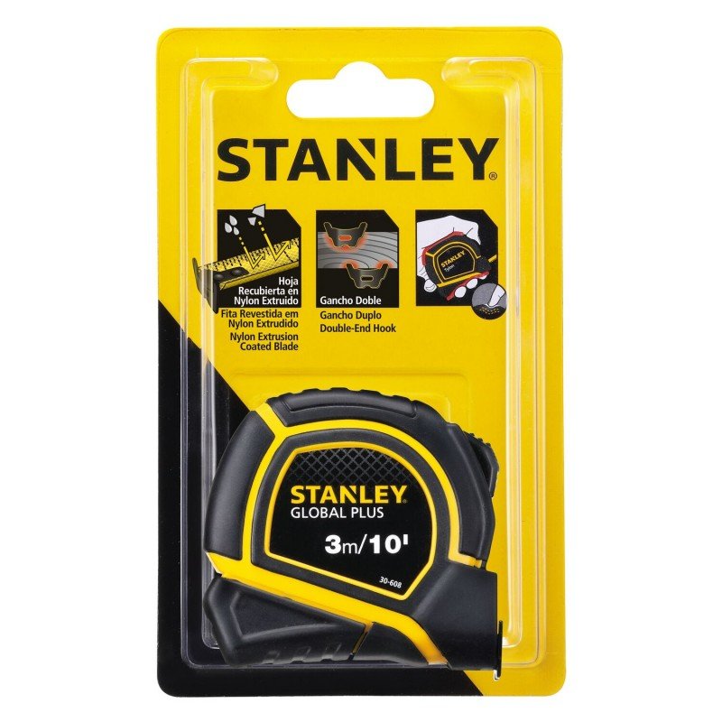 Flexómetro 3 Metros x 1/2" 30608 GLOBAL STANLEY 1 Flexómetro 3 Metros x 1/2" 30608 GLOBAL STANLEY