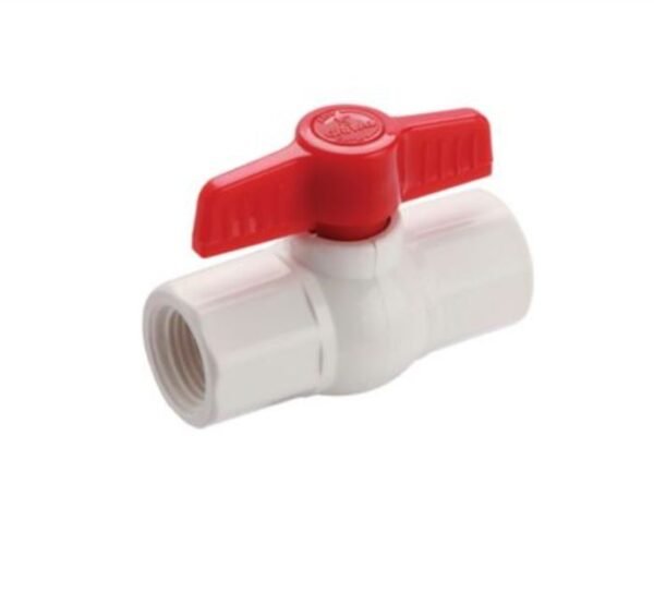 Llave Bola (96) 1-1/2" PVC Con Rosca