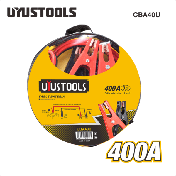 Cable Para Iniciar Baterías 400AMP CBA40U UYUSTOOLS