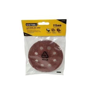 Disco Lija Con Velcro 5"x 8 x 5 Piezas Surtida LJP501 UYUSTOOLS