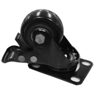Rodachina 2" Plataforma Giratoria Con Freno Negro CHINO