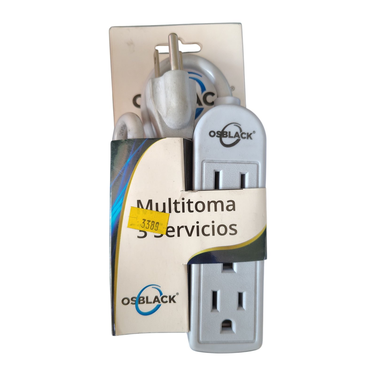 Toma Multitoma 3 Puestos 50cms OSBLACK 1 Toma Multitoma 3 Puestos 50cms OSBLACK
