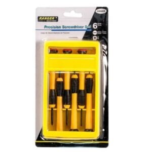 Destornilladores Joyero (6 Piezas) Amarillo RANGER