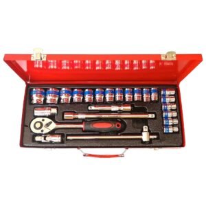 Copas MM 8 - 32 Cte 1/2” De 24 Piezas Caja Metal