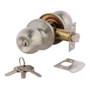 Cerradura Portón Apartamento Cromo Mate Bola VENEZIA