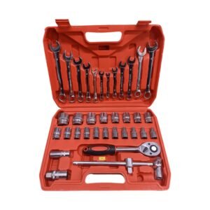 Copas MM 8-32 Cte 1/2" + Llaves Mixtas MM de 37 Piezas TOOLS