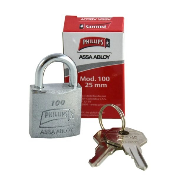 Candado 25MM Hierro Gris 8852 PHILLIPS