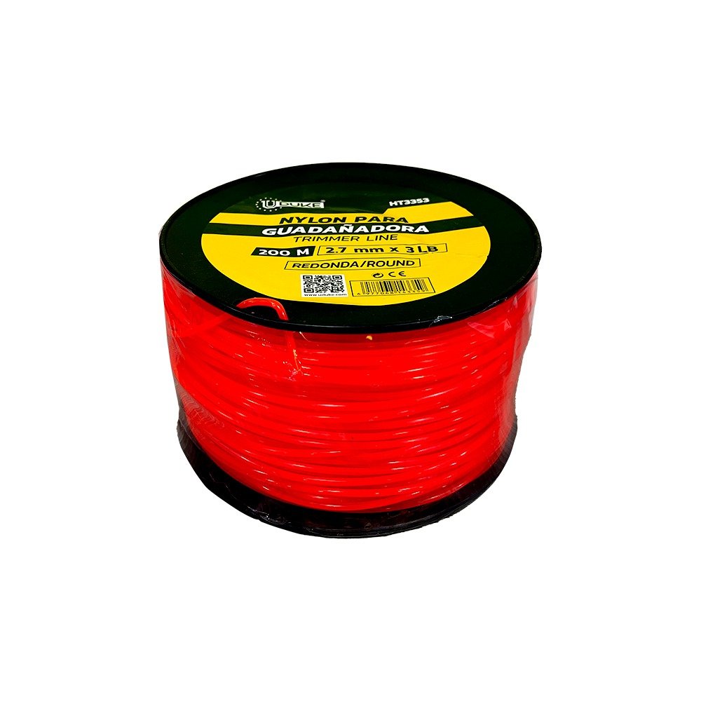 Nylon Para Guadaña Calibre 2,7mm x 200mts HT3353 UDUKE 1 Nylon Para Guadaña Calibre 2,7mm x 200mts HT3353 UDUKE