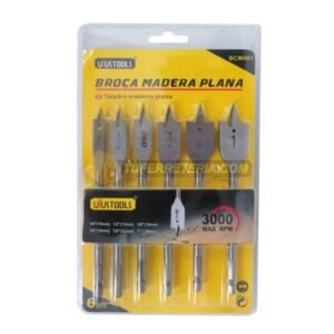 Brocas Para Madera Tipo Espada 6 Piezas 3/8-1" BCM601 UYUSTOOLS
