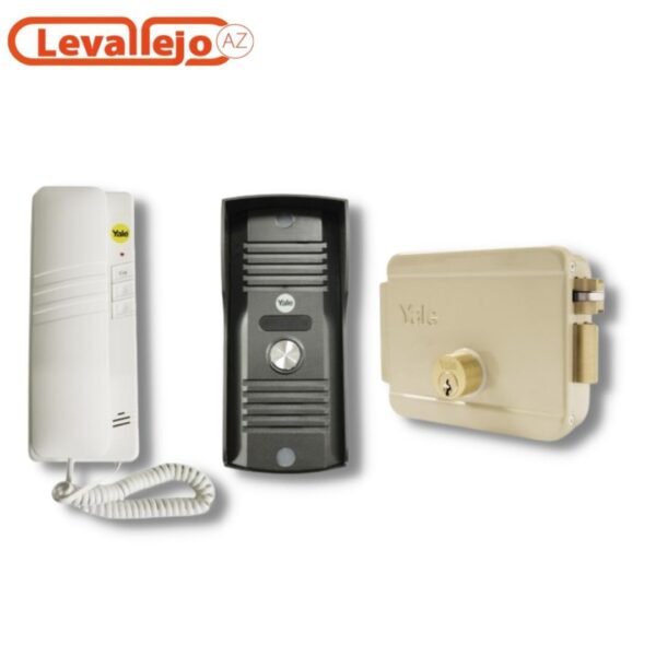 Kit Citófono + Cerradura Eléctrica Derecha+ Control Remoto YALE