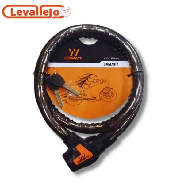 Candado para Moto 34 x 120 CM CAM701Y FERRAWEYY