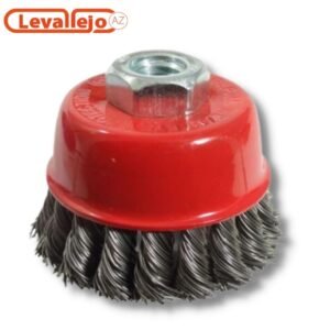 Grata Copa de 3" Ondulada Roja 5/8 Roja JAGUAR