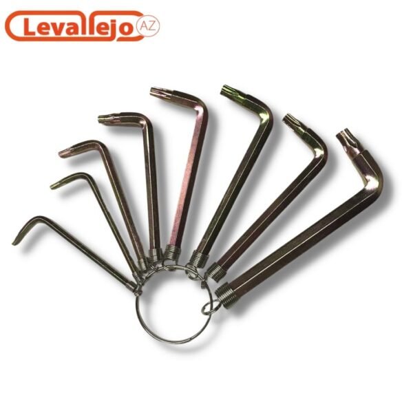 Llaves Torx T09-T40 8 Piezas tipo Llavero UYUSTOOLS