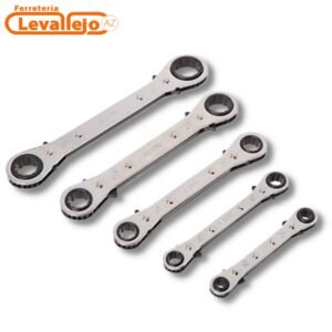 Llaves de Estria 6MM - 21 MM 5 Piezas tipo Ratchet FERREWAY