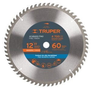 Sierra Circular 12″x 60 Dientes TUNGSTENO Para madera 18312 TRUPER.