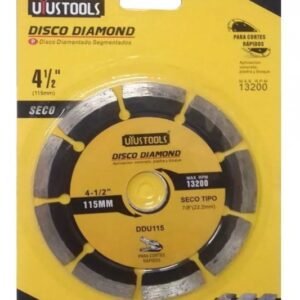 Disco Diamantado Segmentado 4-1/2" DDU115 UYUSTOOLS/DISCOVER