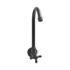 Llave Móvil Para Lavaplatos De Pared, de Cruceta Color Negro HT1560 UDUKE