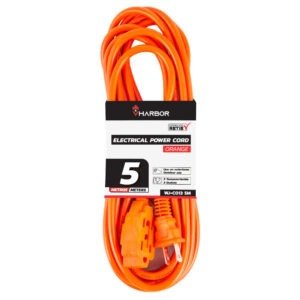Extensión Eléctrica 5 Mt x 14 AWG Naranja FULGORE.
