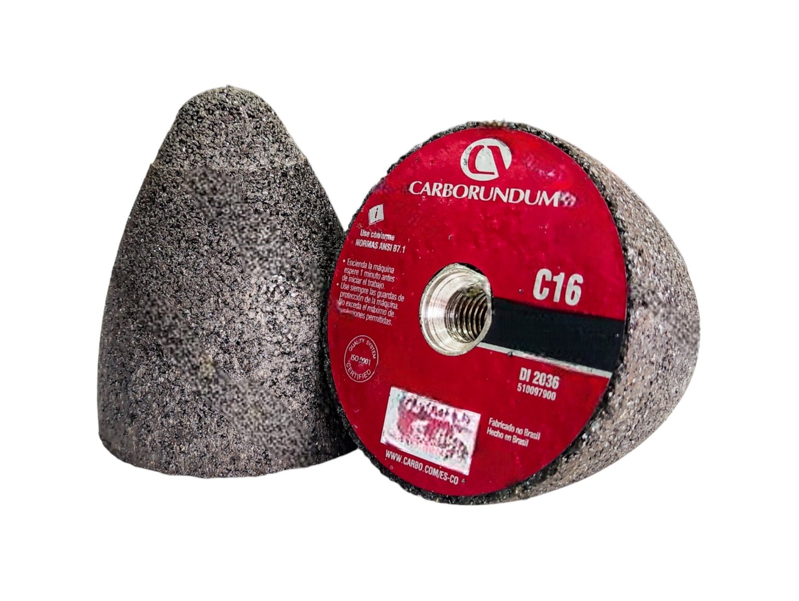 Piedra Cono 3" x 3-1/2" x 5/8" C-16 CARBORUNDUM 1 Piedra Cono 3" x 3-1/2" x 5/8" C-16 CARBORUNDUM