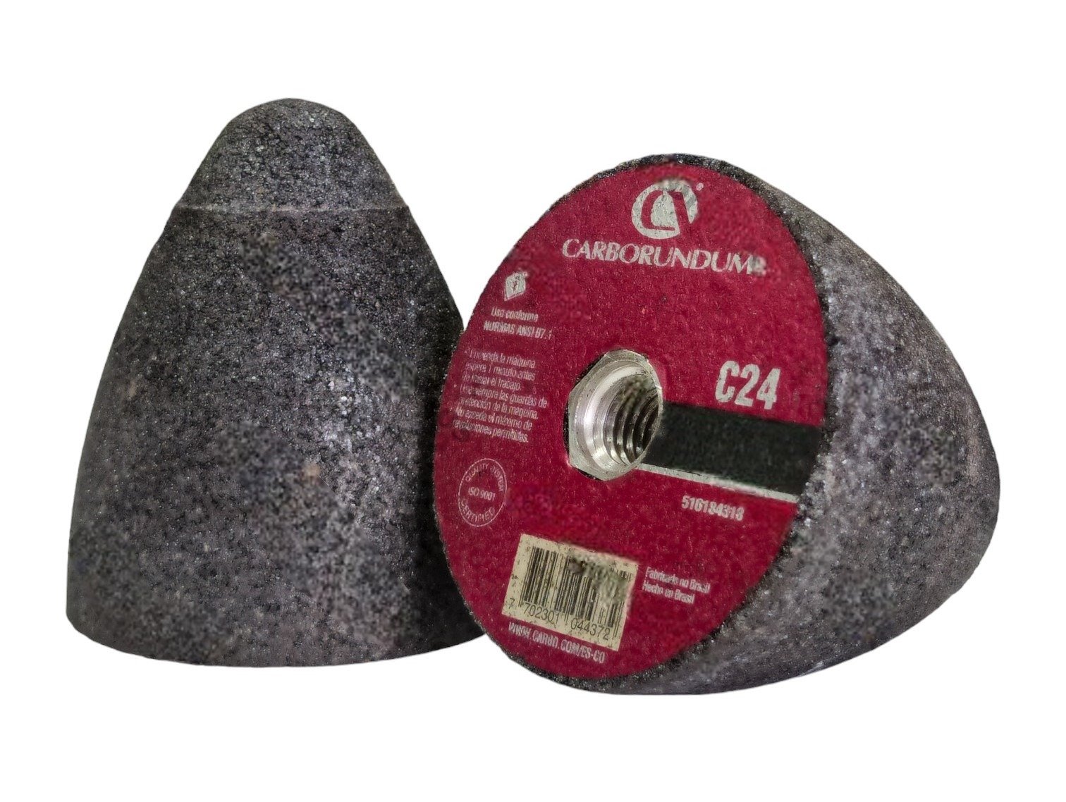 Piedra Cono 3" x 3-1/2" x 5/8" C-24 CARBORUNDUM 1 Piedra Cono 3" x 3-1/2" x 5/8" C-24 CARBORUNDUM