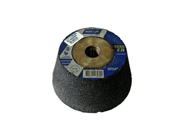 Piedra Copa Pulir Refractario 4" x 5/8" Grano 24 NORTON