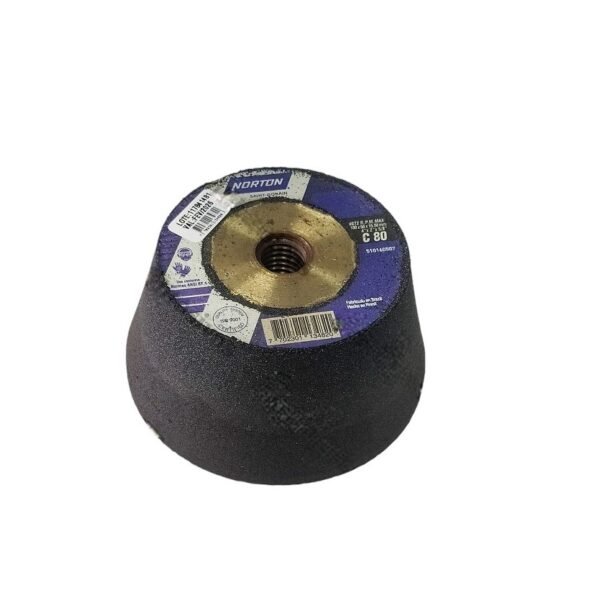 Piedra Copa Pulir Refractario 4" x 5/8" Grano 80 NORTON