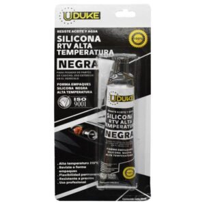 Silicona Alta Temperatura 50Ml Negra UDUKE