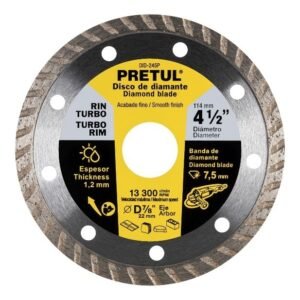 Disco Diamantado 4-1/2" Turbo 27017 PRETUL