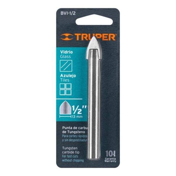 Broca Para Vidrio 13 mm (1/2") 11705 TRUPER