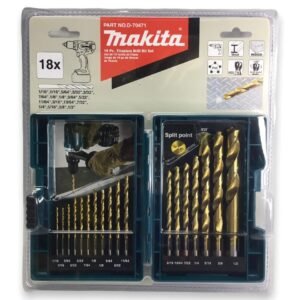 Brocas Acero Rápido (18 Piezas) 1/16" - 1/2" D-70471 MAKITA