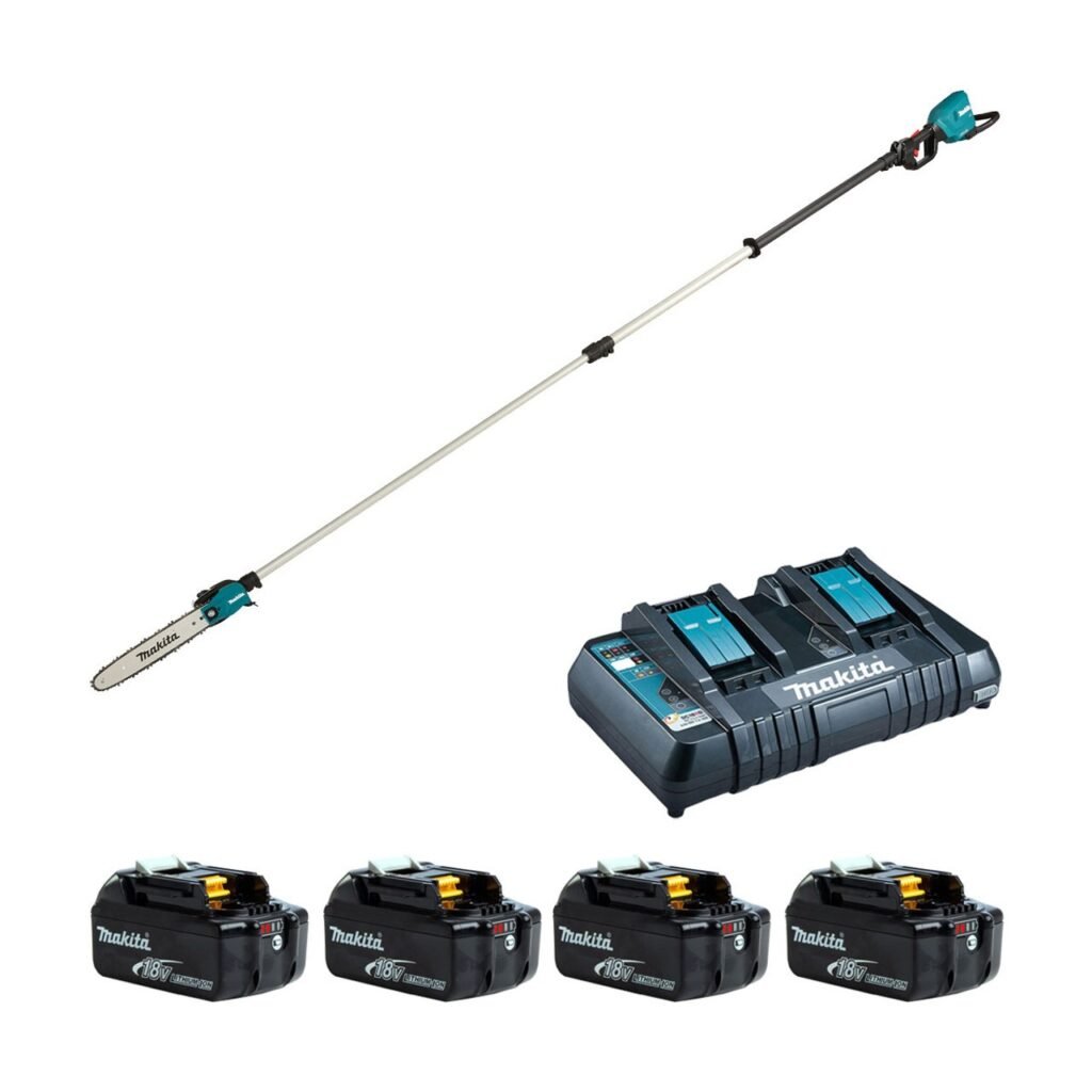 Ferretería Levallejo AZ 22 Podadora De Altura Inalámbrica LXT DUA301ZB + Cargador Doble + 4 Baterias DE 6 AMP MAKITA