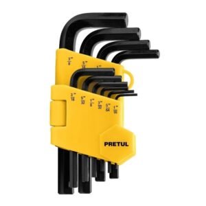 Llaves Allen PUL 1/16 - 3/8 10 Piezas PRETUL