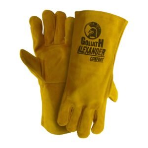 Guante De Cuero Para Soldar 16" Amarillo GOLIAT