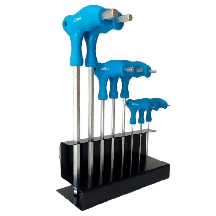 Llaves Allen MM 1.5-10 (8 Piezas) en "T" De Bola I.O TOOLS 1 Llaves Allen MM 1.5-10 (8 Piezas) en "T" De Bola I.O TOOLS