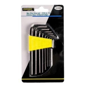 Llaves Allen Pulg 1/16" - 1/4" (8 Piezas) Con Organizador 2004093 RANGER