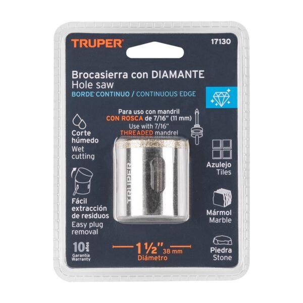 Sierra Copa 1-1/2" Para Cerámica 17130 TRUPER