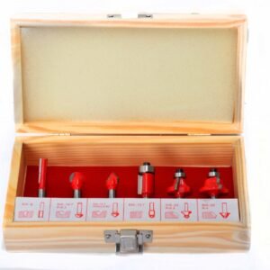 Fresas Recta Juego 6 Fresas + Estuche CQT006 UYUSTOOLS