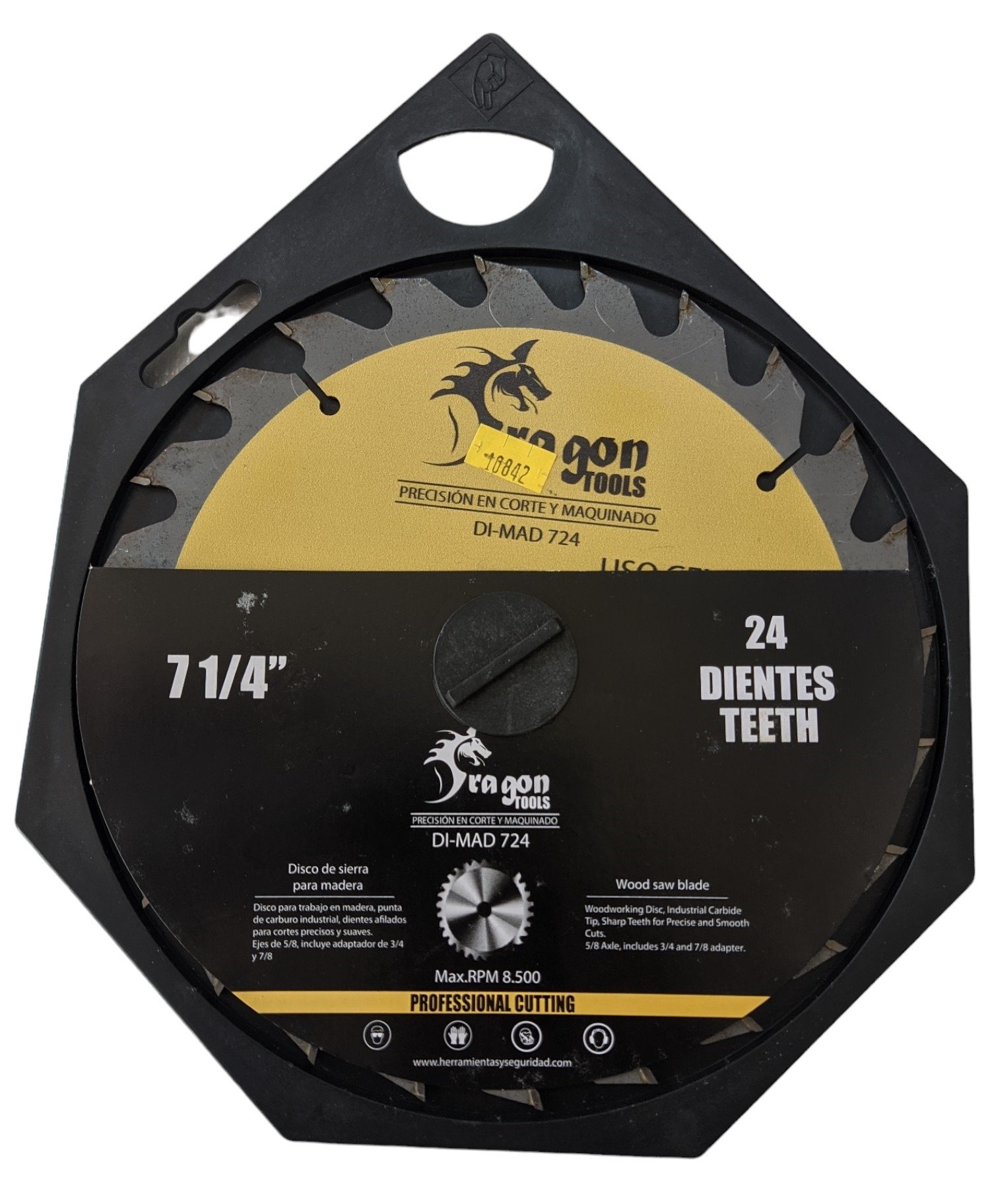 Sierra Circular 7-1/4″ x 24 Dientes Tungsteno Para Madera DRAGON 1 Sierra Circular 7-1/4″ x 24 Dientes Tungsteno Para Madera DRAGON