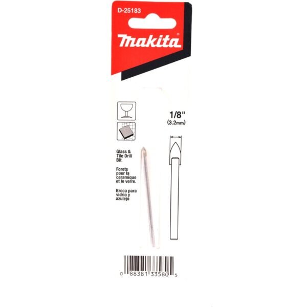 Broca Para Vidrio 3 mm (1/8″) D-25183 MAKITA