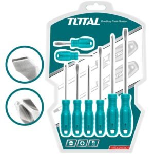 Destornilladores 8 Piezas Cromo Vanadio THTDC250801 TOTAL
