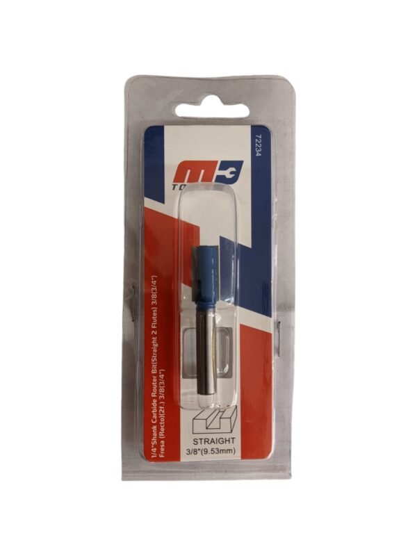 Fresa Recta Para Corte 3/8″ (2 Filos) TUNGSTENO 72234 MPTOOLS.