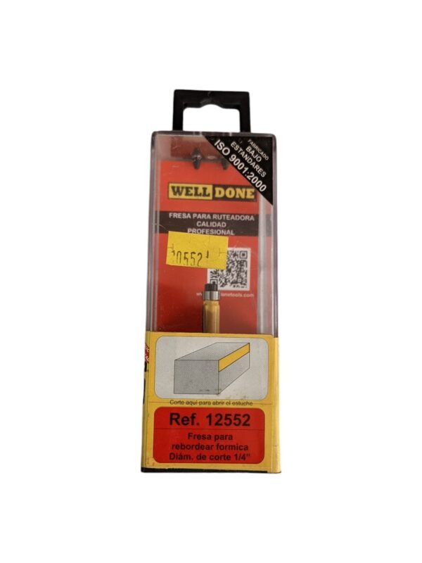 Fresa Recta Rebordear 1/4″ 12552 WELLDONE