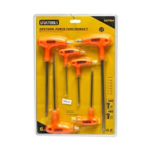 Llaves Torx T10-T40 6 Piezas en "T" DEP604 UYUSTOOLS