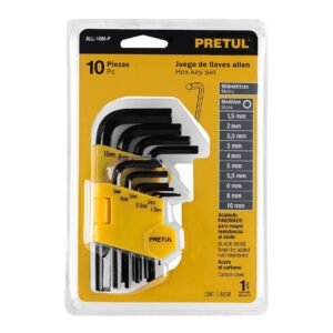 Llaves Allen MM 1.5-10 (10 Piezas) 21855 PRETUL