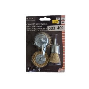 Gratas de Acero Con Espigo 3 Piezas Circular/Copa/Brocha HOPEX