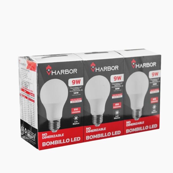 Bombillo Led 9W x 3 Unidades Combo VHARBOR