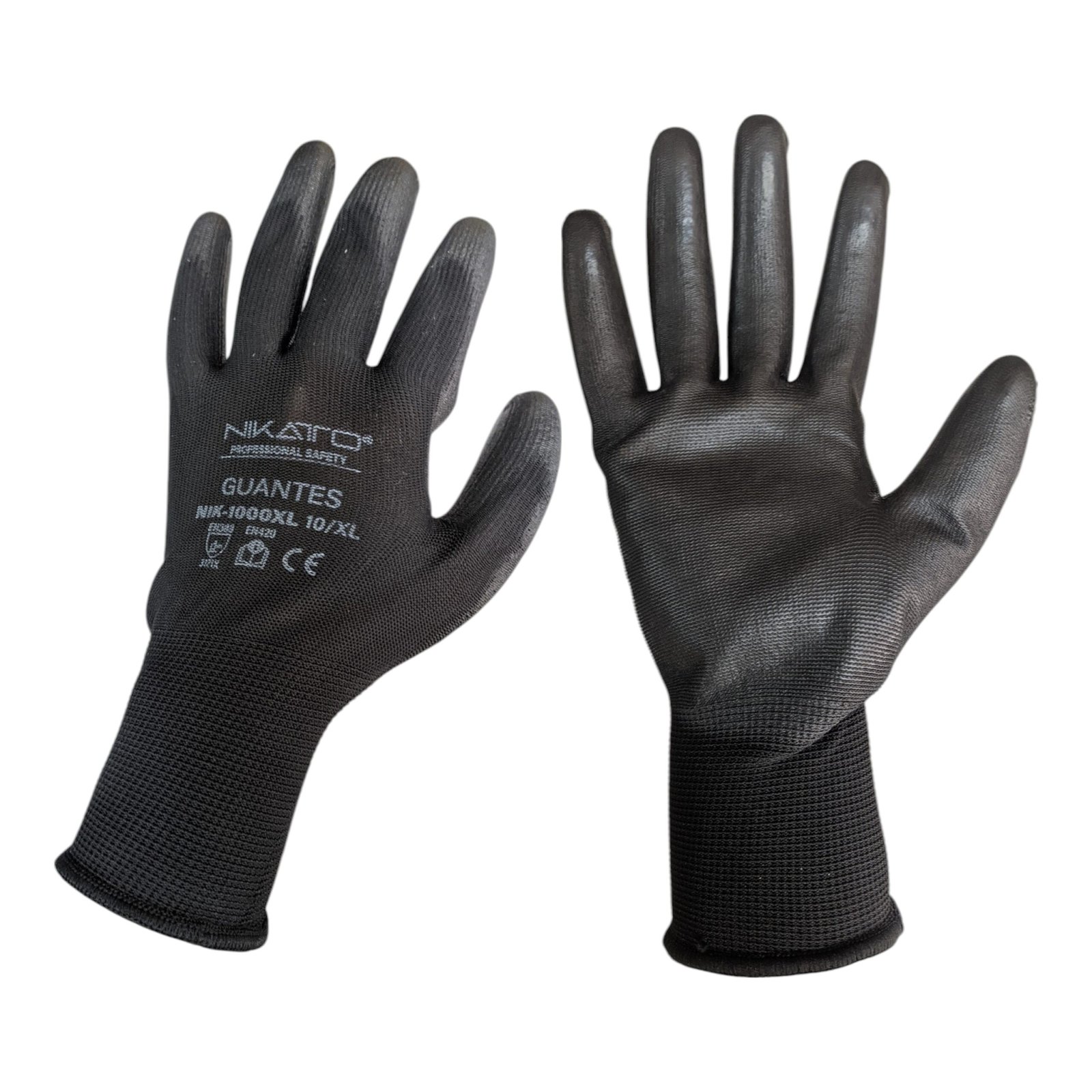 Guante Nylon/Políster T-10 Negro NIKATTO 1 Guante Nylon/Políster T-10 Negro NIKATTO