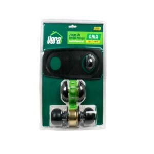 Cerradura Conjunto Manija Onix Negra VERA