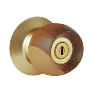 Cerradura Para Baño Madera/Dorado Pomo A40S SEGUREX